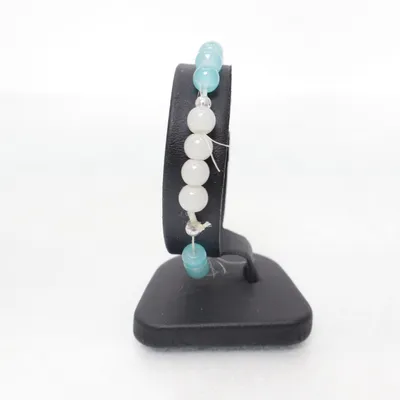 Armband (Vit, Blå) Okänd metall