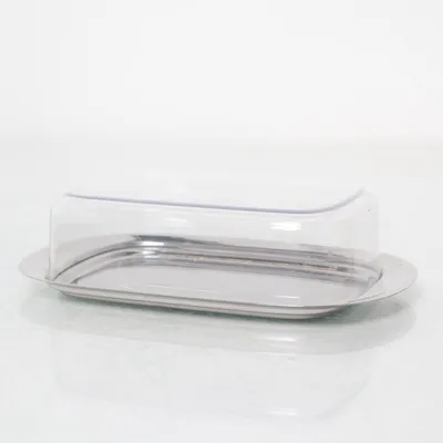 Smörask (Silverfärgad, Transparent)