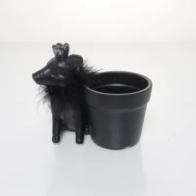 Bloempot (Zwart)