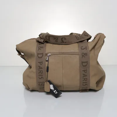 Weekendtaske (Beige, Grøn) fra J&D