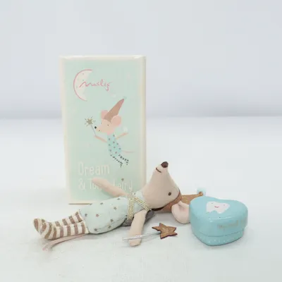 Peluche (Tooth Fairy, Boy W. Metal Heart) de Maileg Coton, Polyester