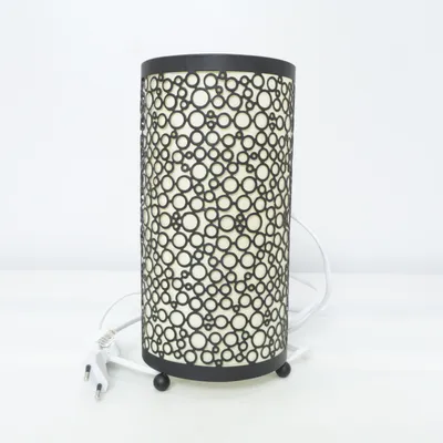 Tischlampe (Schwarz, Beige)