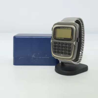 Armbandsur (Grå, Silverfärgad, Svart) från Vintage