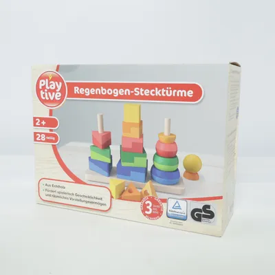 Aktivitetsleksak (Regenbogen-Stecktürme) från Playtive