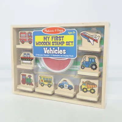 Spielzeug (My First Wooden Stamp Set Vehicles) von Melissa & Doug