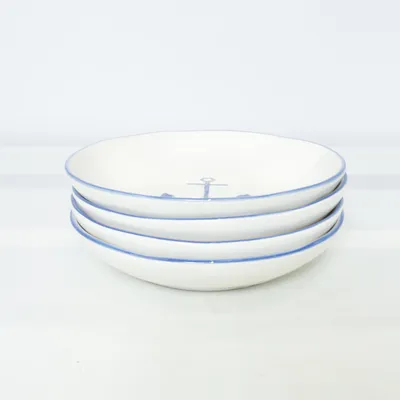 Skål (Vit, Blå) från Bruka Design