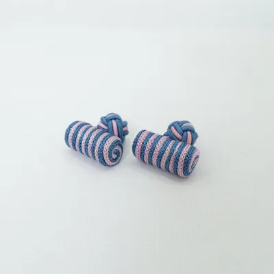 Boutons de manchette (Bleu, Rose) Métal inconnu