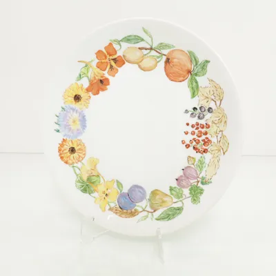 Tallrik (Vit, Flerfärgad)