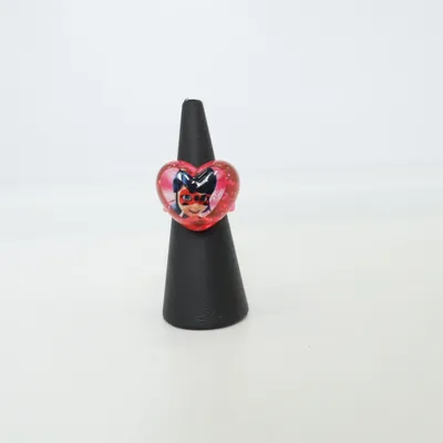Ring (Rosa, Röd, Svart) från Miraculous Okänd metall