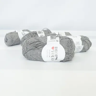 Garn (DROPS YOU 9 UNI COLOUR recycled cotton) från Drops