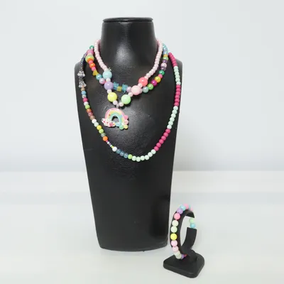 Parure de bijoux (Multicolore) Métal inconnu