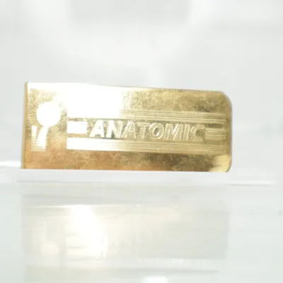 Slipsnål (Guldfärgad) Okänd metall