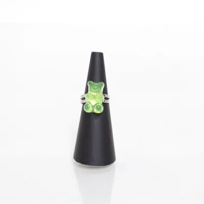 Ring (Groen, Zilver) Onbekend materiaal
