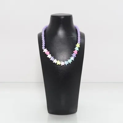 Ketting (Lila, Meerkleurig) Onbekend materiaal