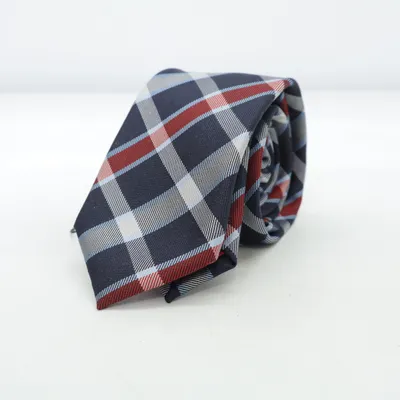 Tie (Blue, Red, White) from Tom Rusborg Silk