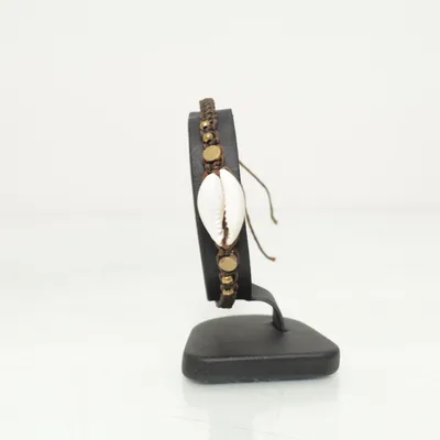 Armband (Brun, Vit) Plast