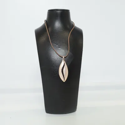 Necklace (Brown, Silver) from A zone Unknown metal