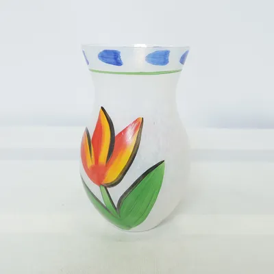 Vase (Blanc, Multicolore) de Kosta Boda