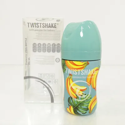 Nappflaska (Blå, Flerfärgad) från Twistshake