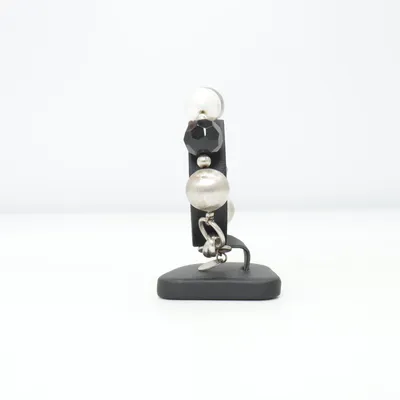 Armband (Zwart, Wit, Zilver) van Miss Dee Onbekend materiaal