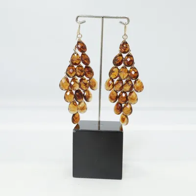 Earrings (Brown) Unknown metal