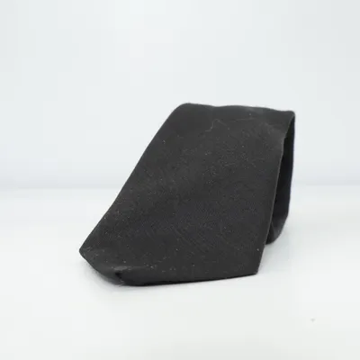 Cravate (Noir) de Meister Polyester, Soie