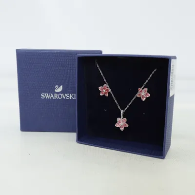 Parure de bijoux (Rose, Argent) de Swarovski Métal inconnu