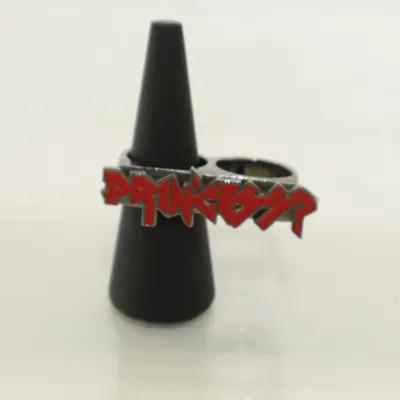 Ring (Grå, Röd) från Red Valentino Okänd metall