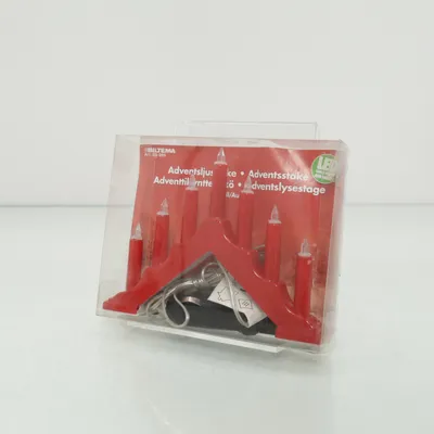 Electric advent candle holder (Red) from Biltema