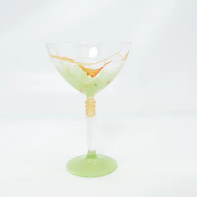 Cocktailglas (Grön, Orange, Transparent)