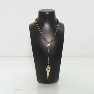 Necklace (Brown, Gold) from Gemini Unknown metal