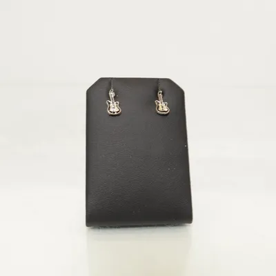 Örhängen (Silverfärgad, Svart) Okänd metall