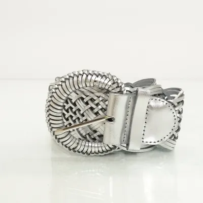 Bälte (Silverfärgad, Svart)