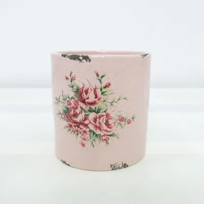 Pot (Rose, Multicolore)