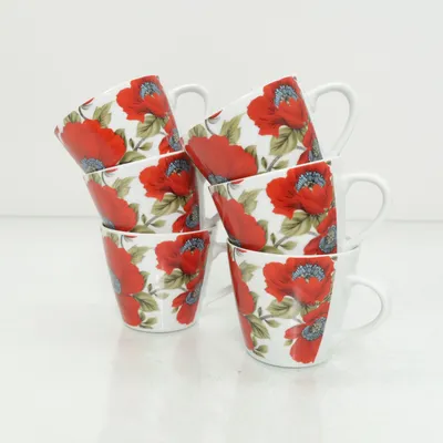 Kopp (Vit, Röd, Flerfärgad)