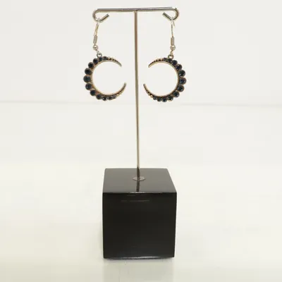 Oorbellen (Goud, Blauw) Onbekend materiaal