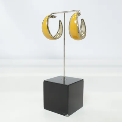 Boucles d'oreilles (Jaune) Métal inconnu
