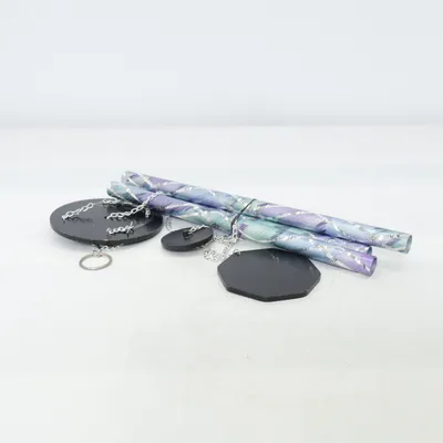 Wind chime (Purple, Black, Multicolored)