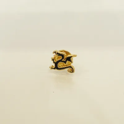 Manschettknappar (Guldfärgad, Svart) Okänd metall