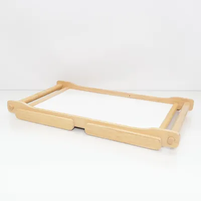 Sängbricka (Vit, Beige)