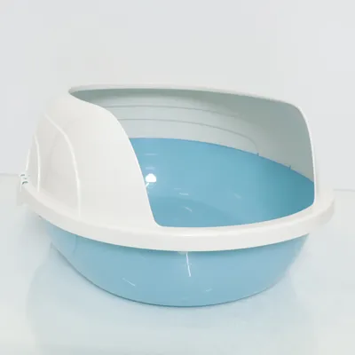 Bac à litière (Blanc, Bleu)