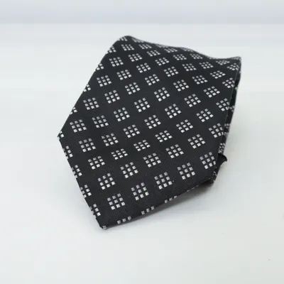 Tie (Black, Gray) from Michaelis Silk