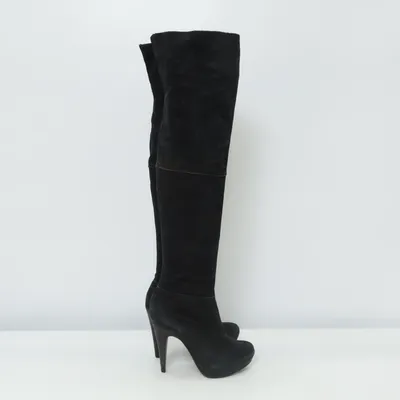 Heeled boots (Black) from Eva Trio Leather