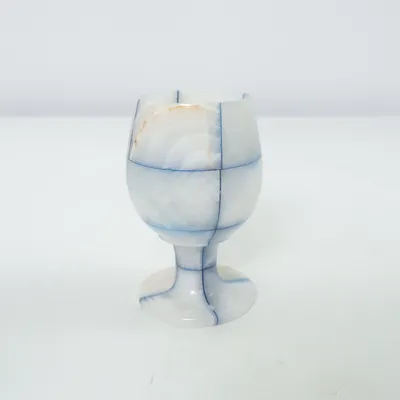 Sherryglas (Blauw, Wit)