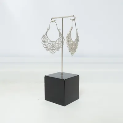 Boucles d'oreilles (Argent) Métal inconnu