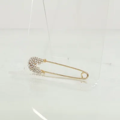 Brosch (Guldfärgad) Okänd metall