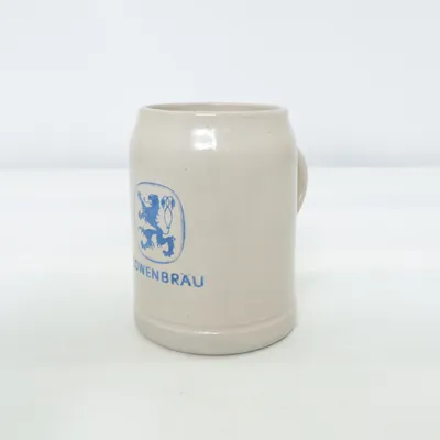Bierpul (Beige, Blauw) van Lowenbrau