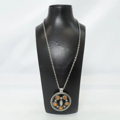 Collier (Argent, Orange) de Nina Ottosson Métal inconnu