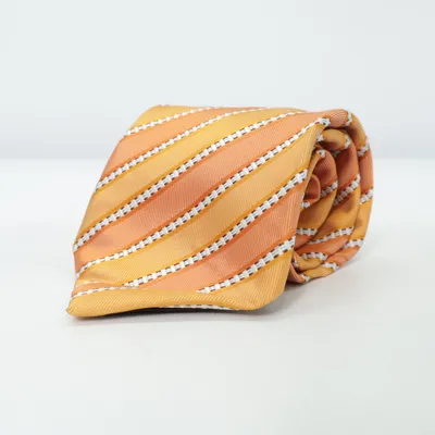 Tie (Orange, Yellow, White) from Atlas Design Silk