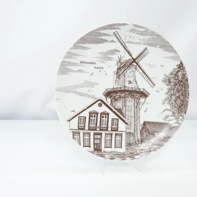 Wall plate (White, Brown) from Fehn